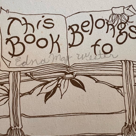 Antique Scrapbook  1928’ 10X14” 16 Pages Front & Back Pages Are In Nice Cond. - Picture 7 of 16